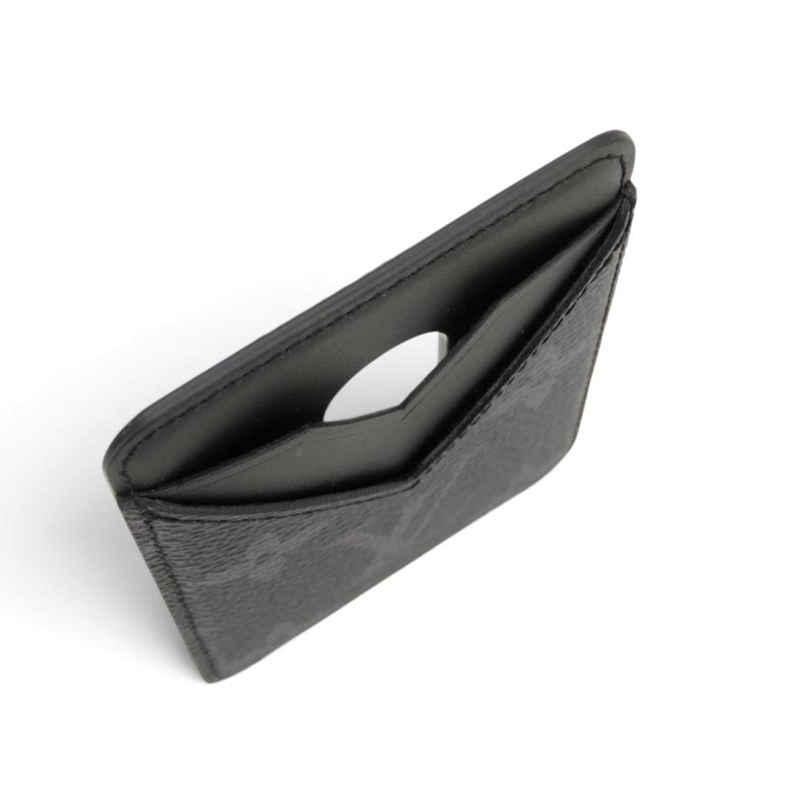 新古品 ルイヴィトン LOUIS VUITTON モノグラムエクリプス ポルト カルト マグネット カードケース パスケース 定期入れ iPhone用 マグネットケース 磁気ケース ブラック PVC レザー M12602 LOUIS VUITTON（ルイ・ヴィトン） 新古品 モノグラムエクリプス ポルト