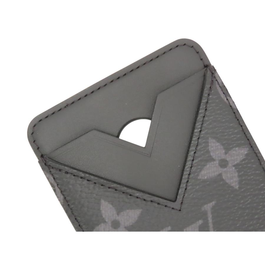 未使用 ルイヴィトン LOUIS VUITTON モノグラムエクリプス ポルト カルト マグネット カードケース パスケース 定期入れ iPhone用 マグネットケース 磁気ケース ブラック PVC レザー M12602 LOUIS VUITTON（ルイ・ヴィトン） 未使用 モノグラムエクリプス ポルト