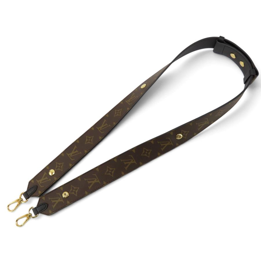 LOUIS VUITTONブラウンレザー調整可能ストラップ LOUIS VUITTON（ルイ・ヴィトン） 新品同様 モノグラム 調整可能