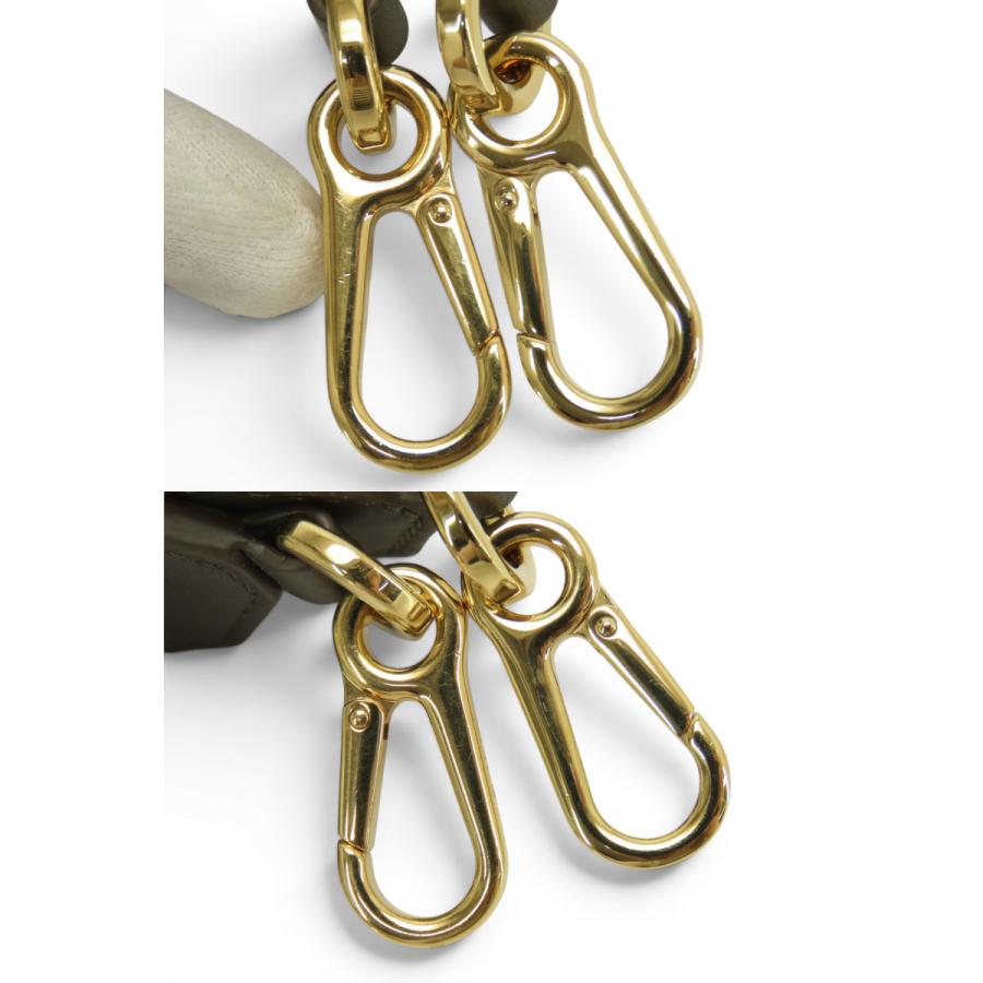 LOEWE（ロエベ） 超美品 アナグラム ロゴ ショルダーストラップ カーキ