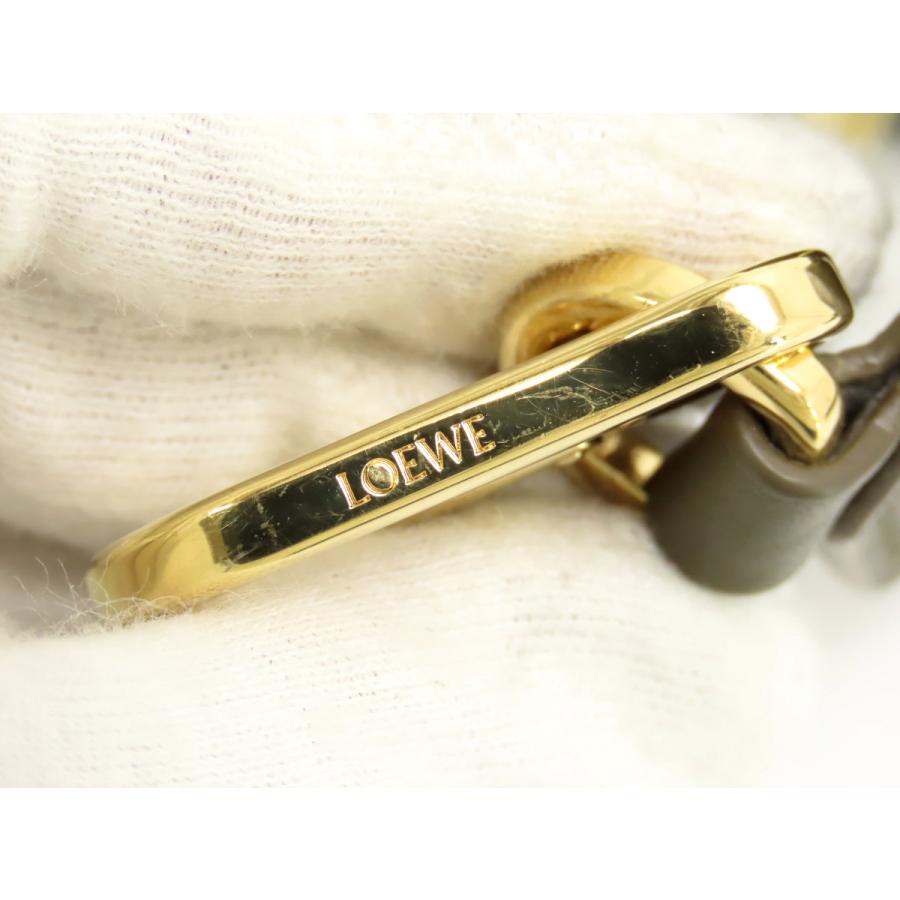 LOEWE（ロエベ） 超美品 アナグラム ロゴ ショルダーストラップ カーキ