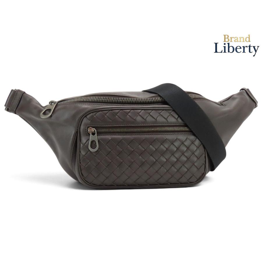 【美品】ボッテガヴェネタ イントレチャート ウエストバッグ ボディバッグ BOTTEGA VENETA（ボッテガ・ヴェネタ） 美品 ボッテガ ヴェネタ