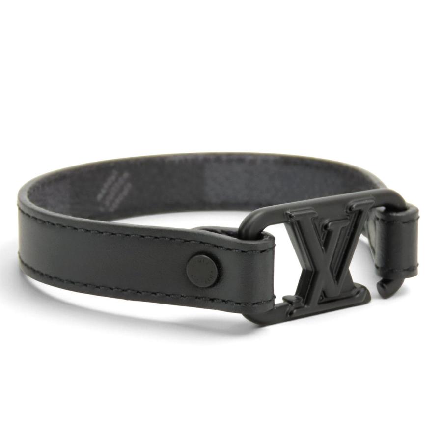 T*様 Louis Vuitton ブラックレザーブレスレット LOUIS VUITTON（ルイ・ヴィトン） ほぼ新品 ブレスレット LV