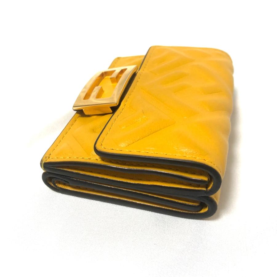 FENDI フェンディ 8M0395 マイクロ トリフォールド エンボス