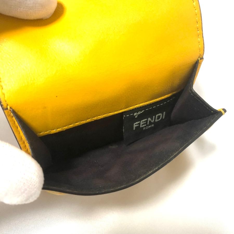 FENDI フェンディ 8M0395 マイクロ トリフォールド エンボス