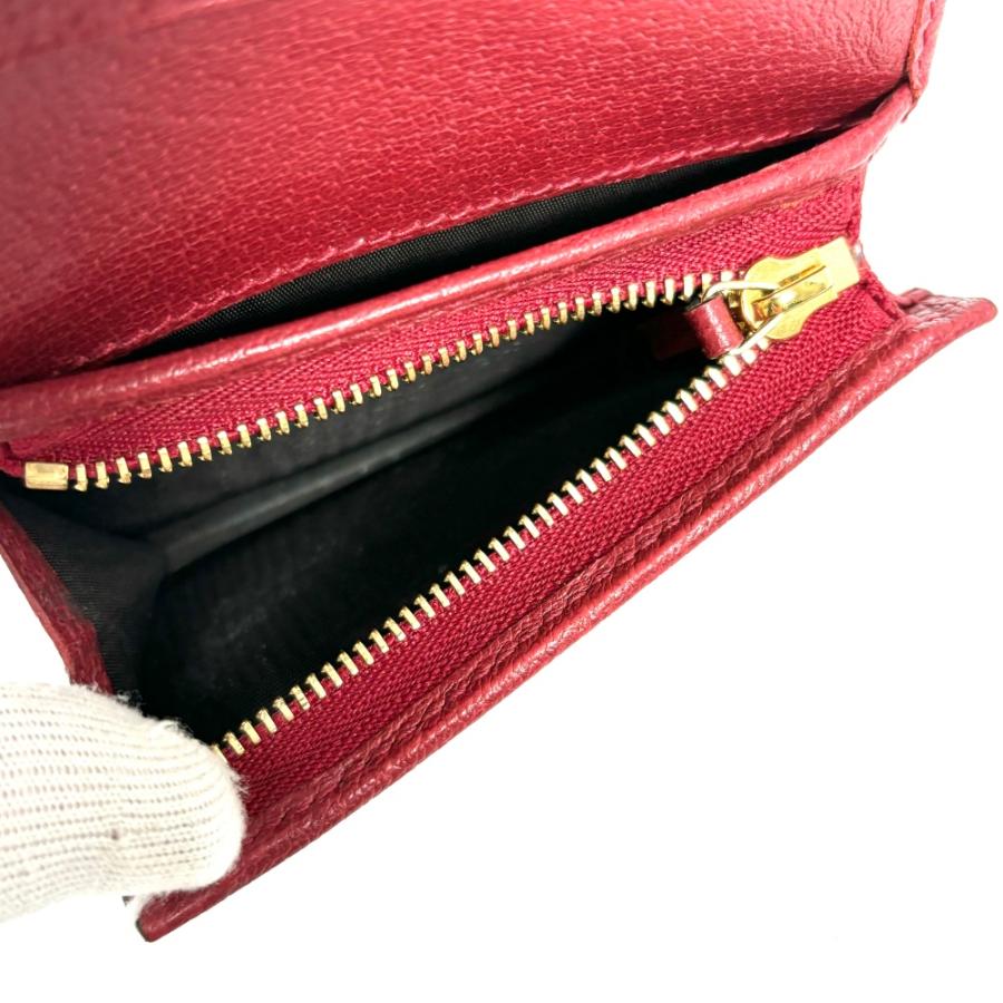 GUCCI グッチ 二つ折り財布 GGマーモント オフィディア コンパクト 