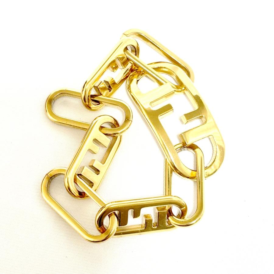 FENDI オーロック チェーン ブレスレット ゴールド Mサイズ 美品 Fendi フェンディ オーロック ブレスレット 新品 美品 最新 FENDI オー