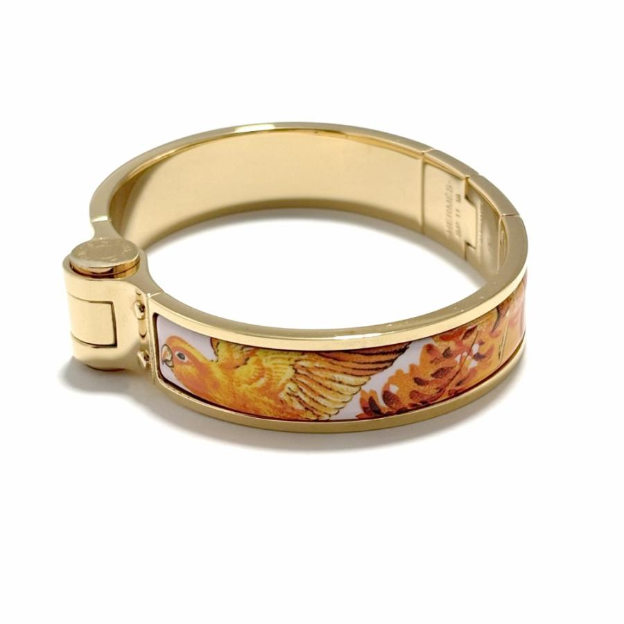 HERMES 花柄 バングル HERMES（エルメス） シャルニエール PM ブレスレット バングル 鳥 花