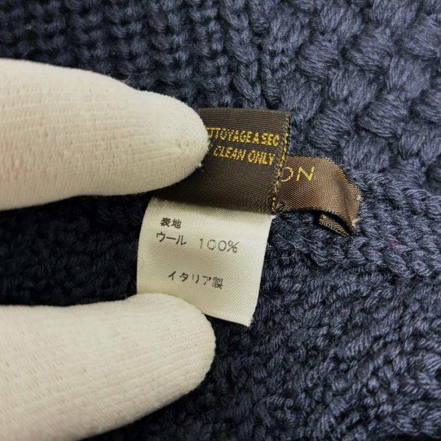 LOUIS VUITTON（ルイ・ヴィトン） マフラー ダミエ 太編み 格子柄