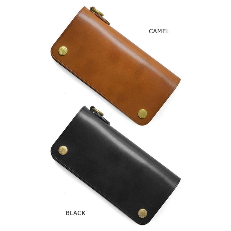 クロスロード CROSS ROADS 二つ折り長財布 ダブルホック 栃木レザー