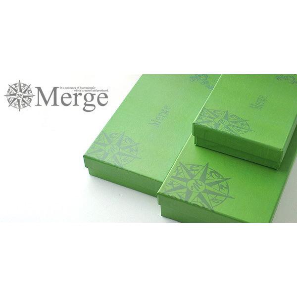 マージ Merge 二つ折り財布 短財布 メンズ ブラック 黒 馬革 レザー 本