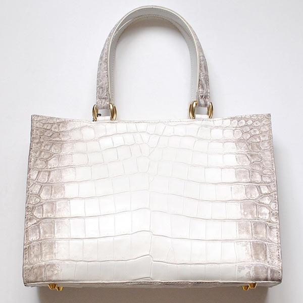 トートバッグ CROCODILE ヒマラヤクロコダイル 限定カラー 鰐革 ワニ革 
