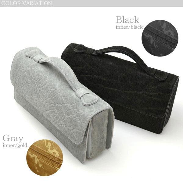 セカンドバッグ 象皮 象革 ゾウ革 エレファント レザー 本革 本皮