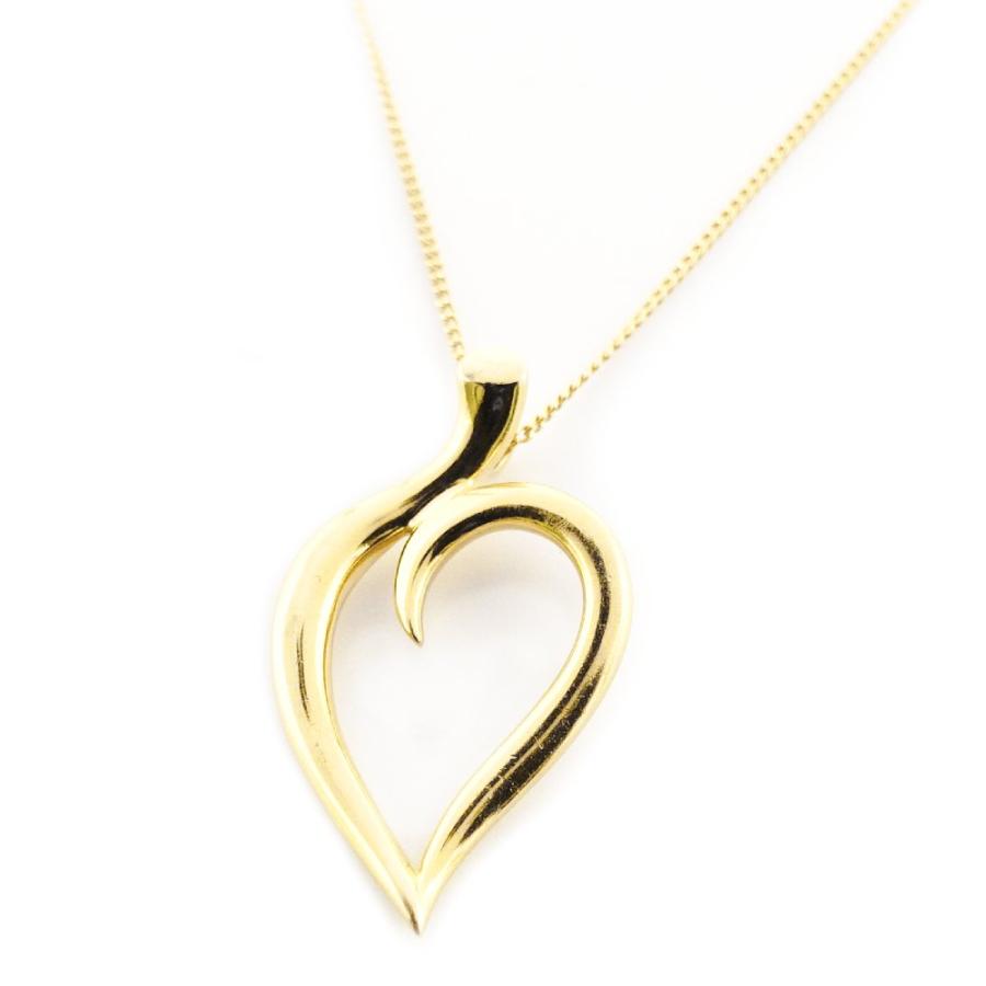 ティファニー Tiffany&Co. リーフハート ネックレス K18 ゴールド 18金 約4.9g 7-10-029