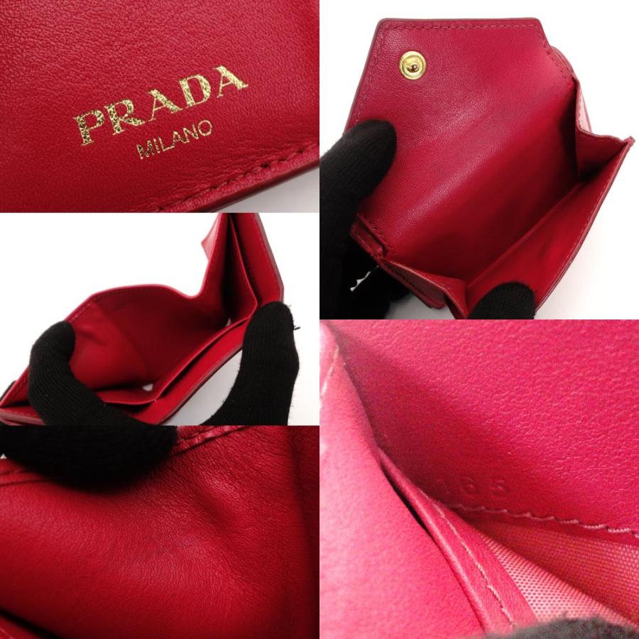 PRADA（プラダ） コンパクト ウォレット 三つ折り財布 サフィアーノ
