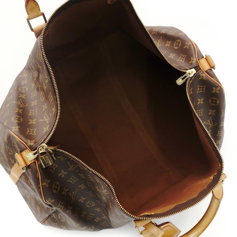 ルイヴィトン LOUIS VUITTON モノグラム キーポル 60 バンドリエール
