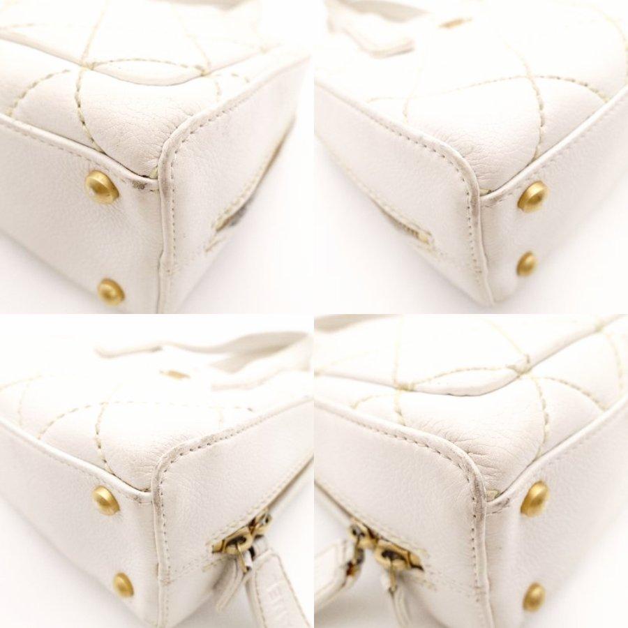 CHANEL（シャネル） ワイルドステッチ ハンドバッグ レザー ホワイト 