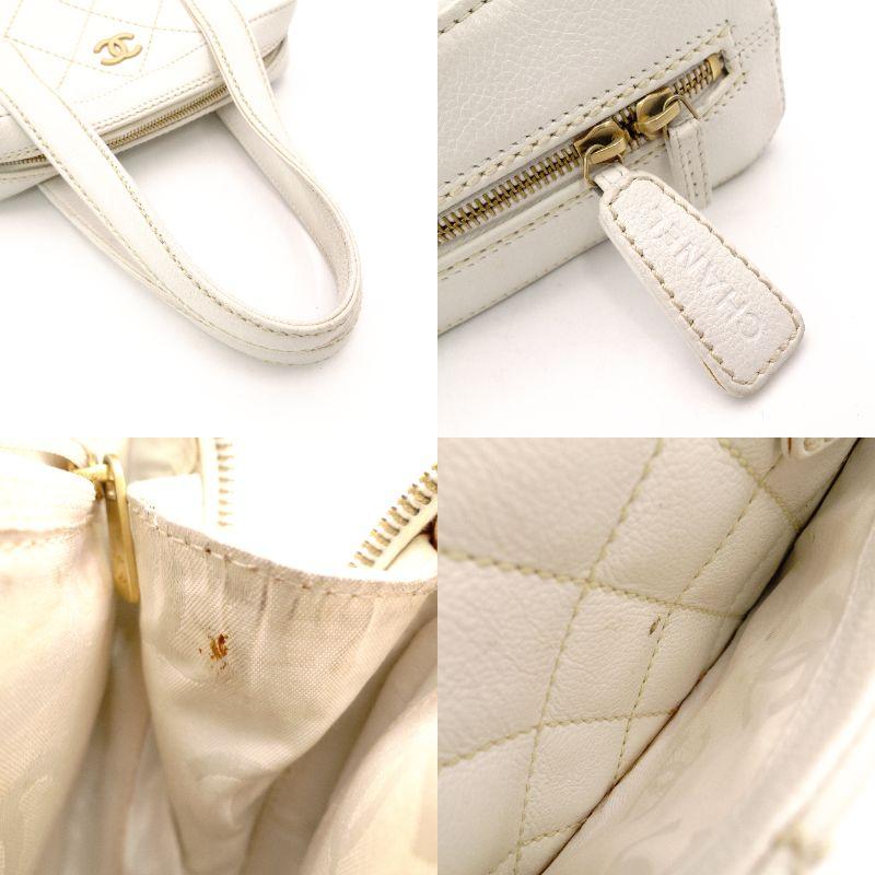 CHANEL（シャネル） ワイルドステッチ ハンドバッグ レザー ホワイト 