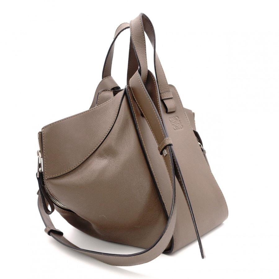 LOEWE（ロエベ） ハンモック スモール ハンドバッグ レザー ブラウン 