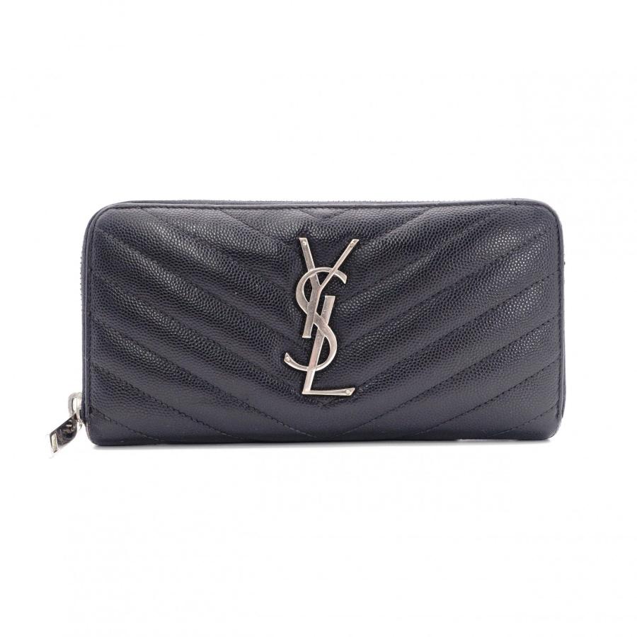 SAINT LAURENT サンローラン カサンドラ 長財布 レザー ブラック 財布
