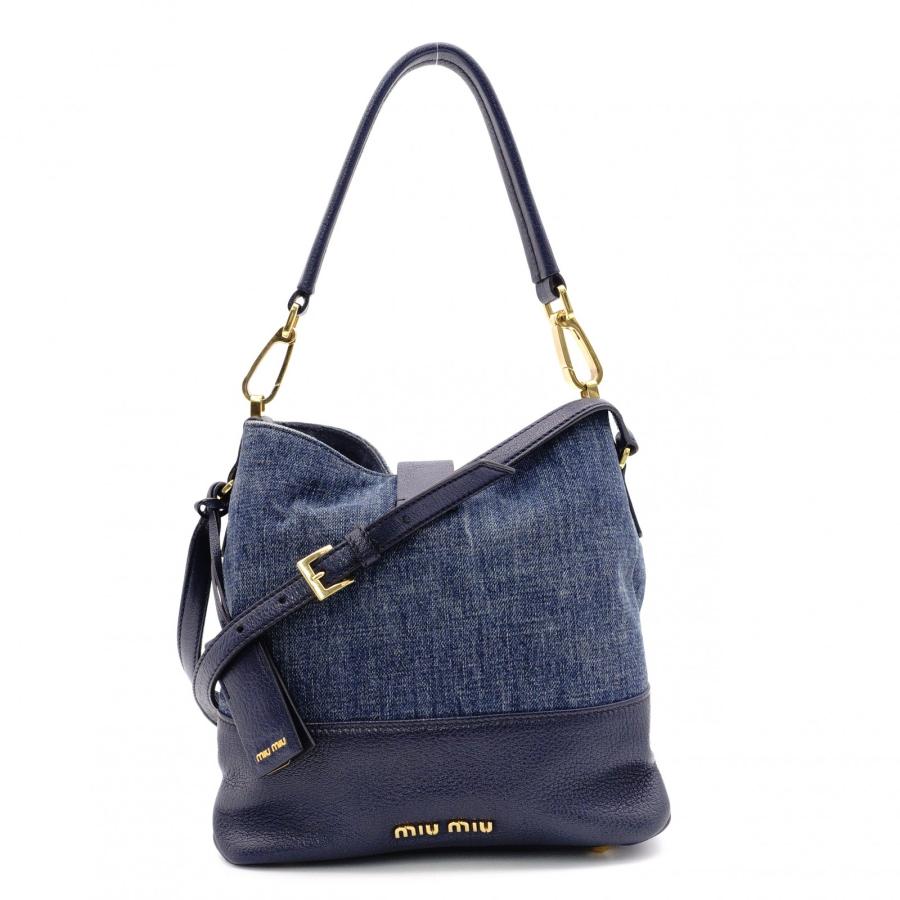 miu miu（ミュウミュウ） マドラス ショルダーバッグ デニム 2way 
