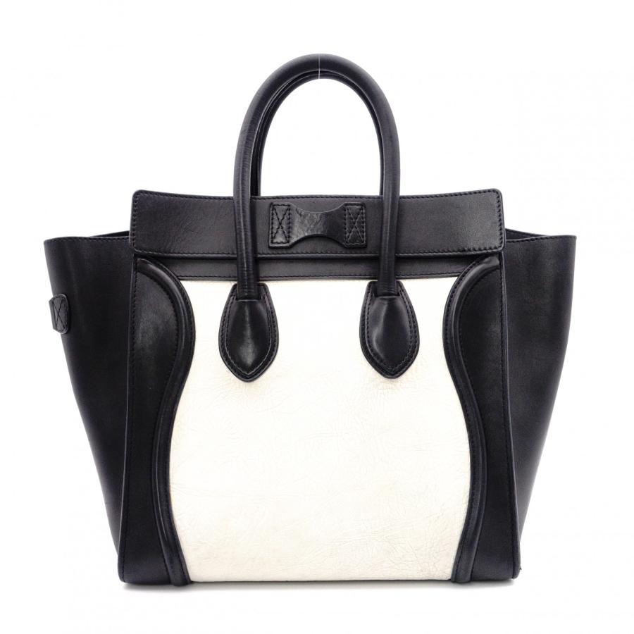 CELINE（セリーヌ） ラゲージ ミニ ショッパー ハンドバッグ レザー