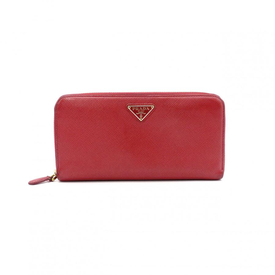 PRADA（プラダ） サフィアーノ 長財布 レザー レッド 財布