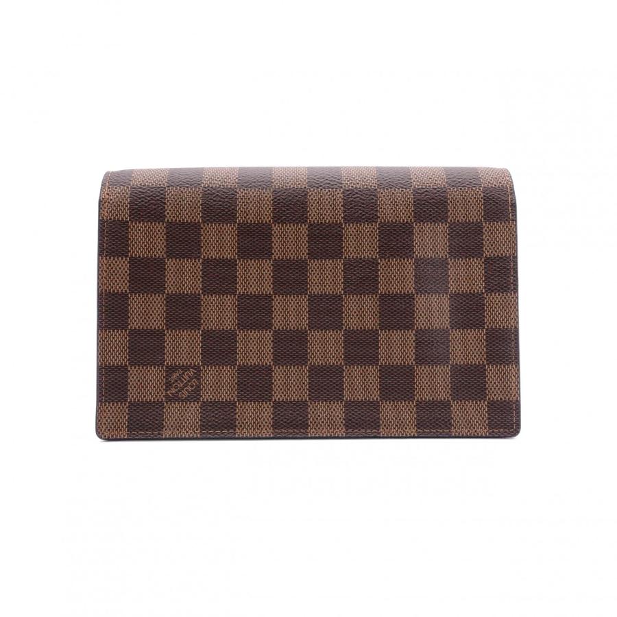LOUIS VUITTON ルイヴィトン ヴァヴァン ポルトフォイユ ダミエ ショルダーバッグ PVC ブラウン系_1