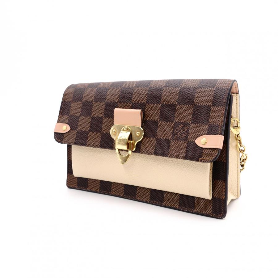 LOUIS VUITTON ルイヴィトン ヴァヴァン ポルトフォイユ ダミエ ショルダーバッグ PVC ブラウン系_2
