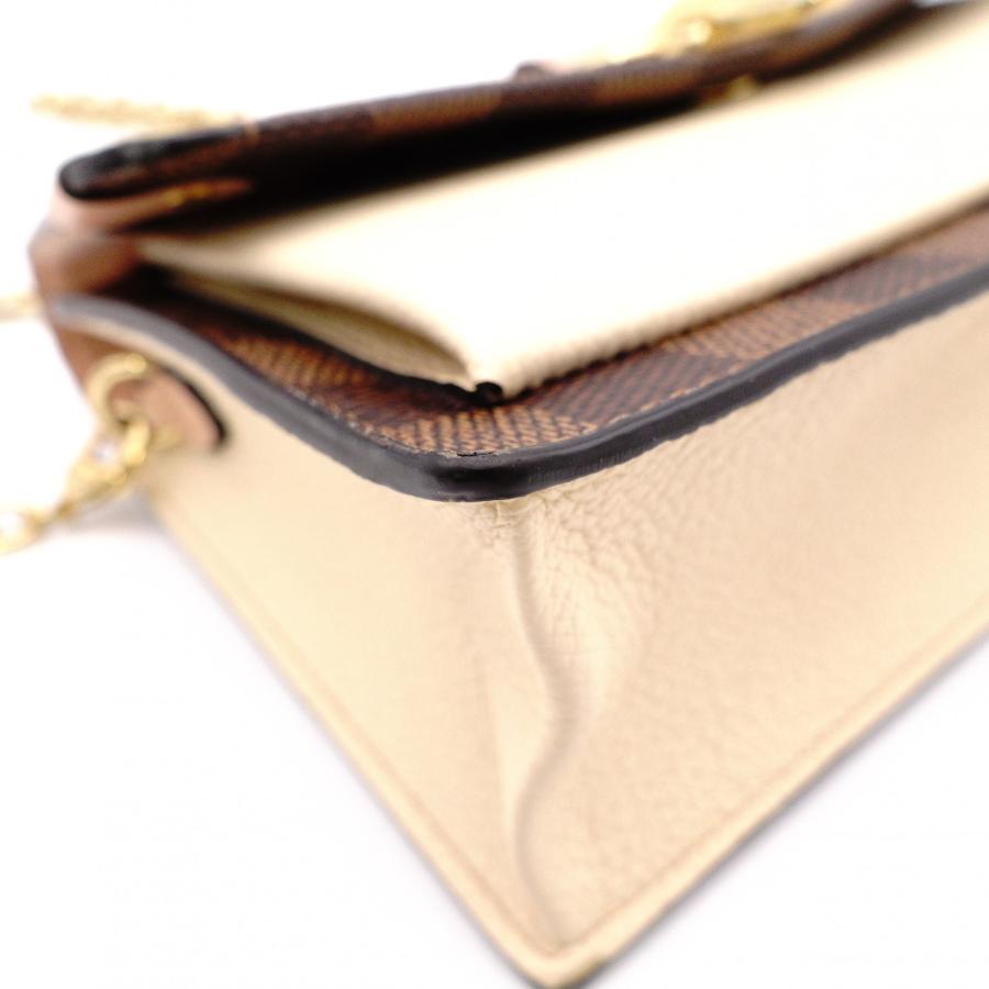 LOUIS VUITTON ルイヴィトン ヴァヴァン ポルトフォイユ ダミエ ショルダーバッグ PVC ブラウン系_4