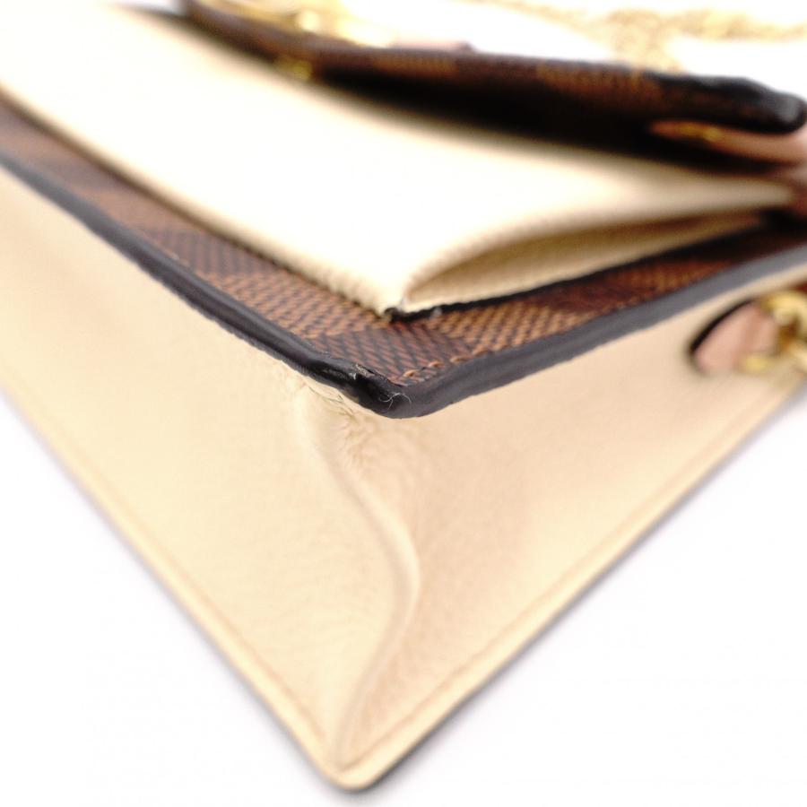 LOUIS VUITTON ルイヴィトン ヴァヴァン ポルトフォイユ ダミエ ショルダーバッグ PVC ブラウン系_5