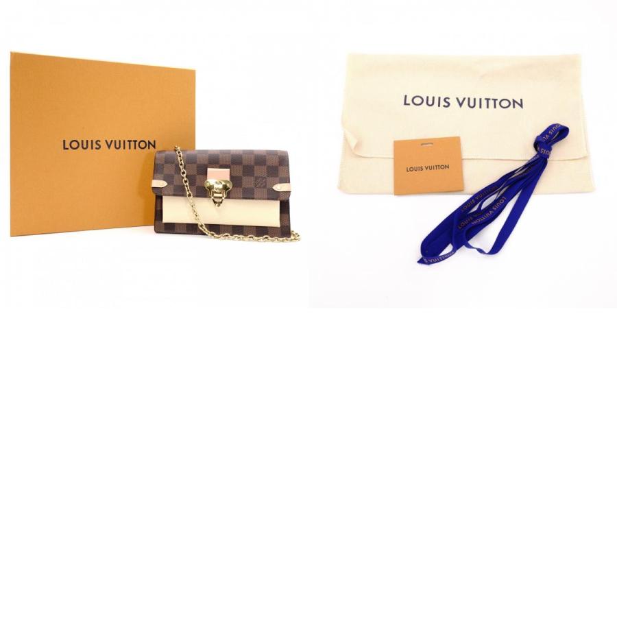LOUIS VUITTON ルイヴィトン ヴァヴァン ポルトフォイユ ダミエ ショルダーバッグ PVC ブラウン系_9