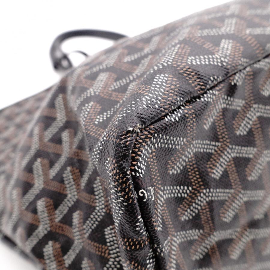 GOYARD（ゴヤール） サンルイ PM トートバッグ PVC レザー ブラック系
