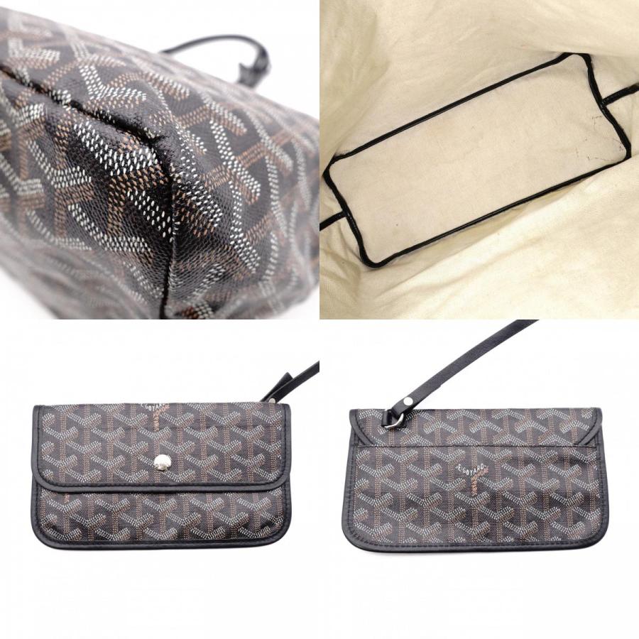 GOYARD（ゴヤール） サンルイ PM トートバッグ PVC レザー ブラック系