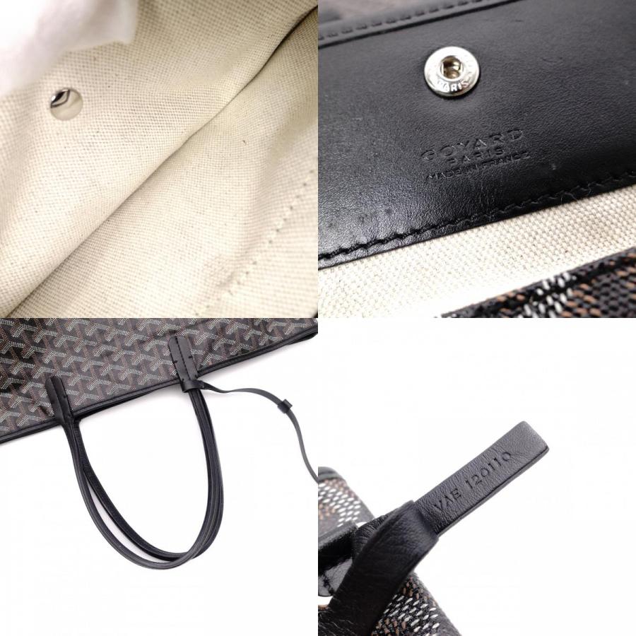 GOYARD（ゴヤール） サンルイ PM トートバッグ PVC レザー ブラック系