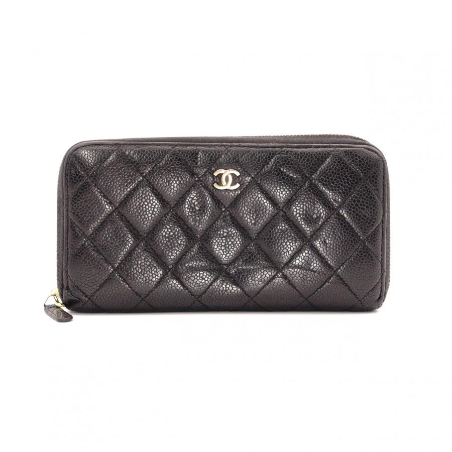 CHANEL（シャネル） キャビアスキン マトラッセ 長財布 レザー 