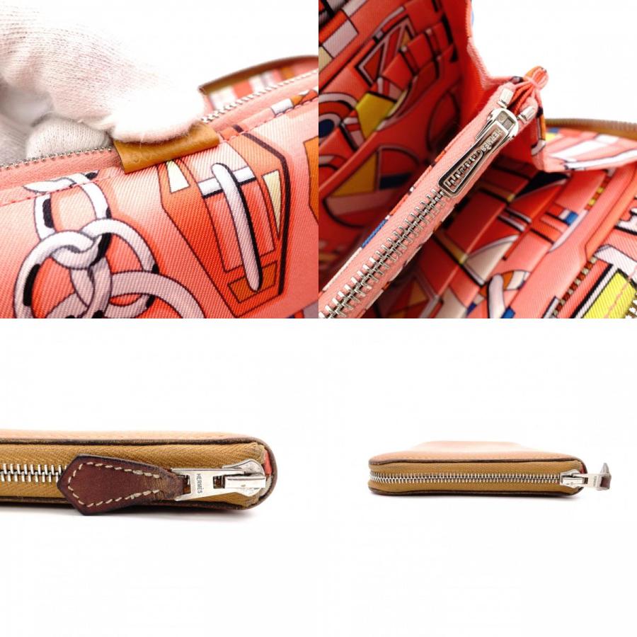 HERMES（エルメス） アザップ シルクイン 長財布 レザー ブラウン 