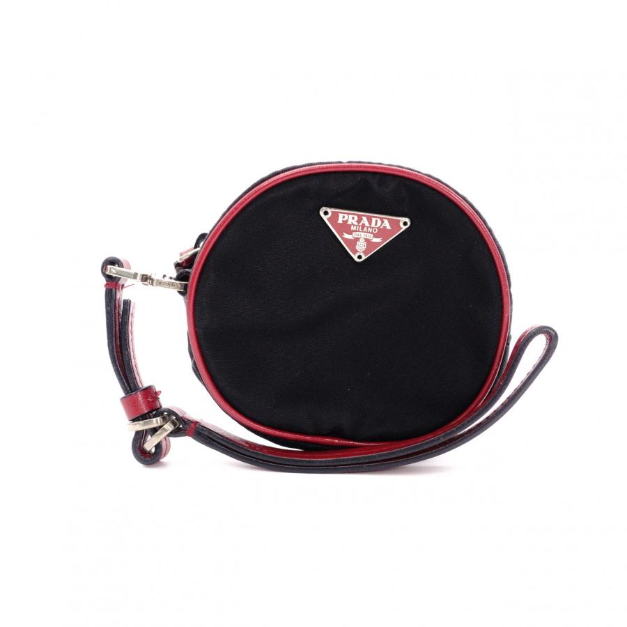 PRADA（プラダ） コインケース ナイロン ブラック レッド 小物入れ 