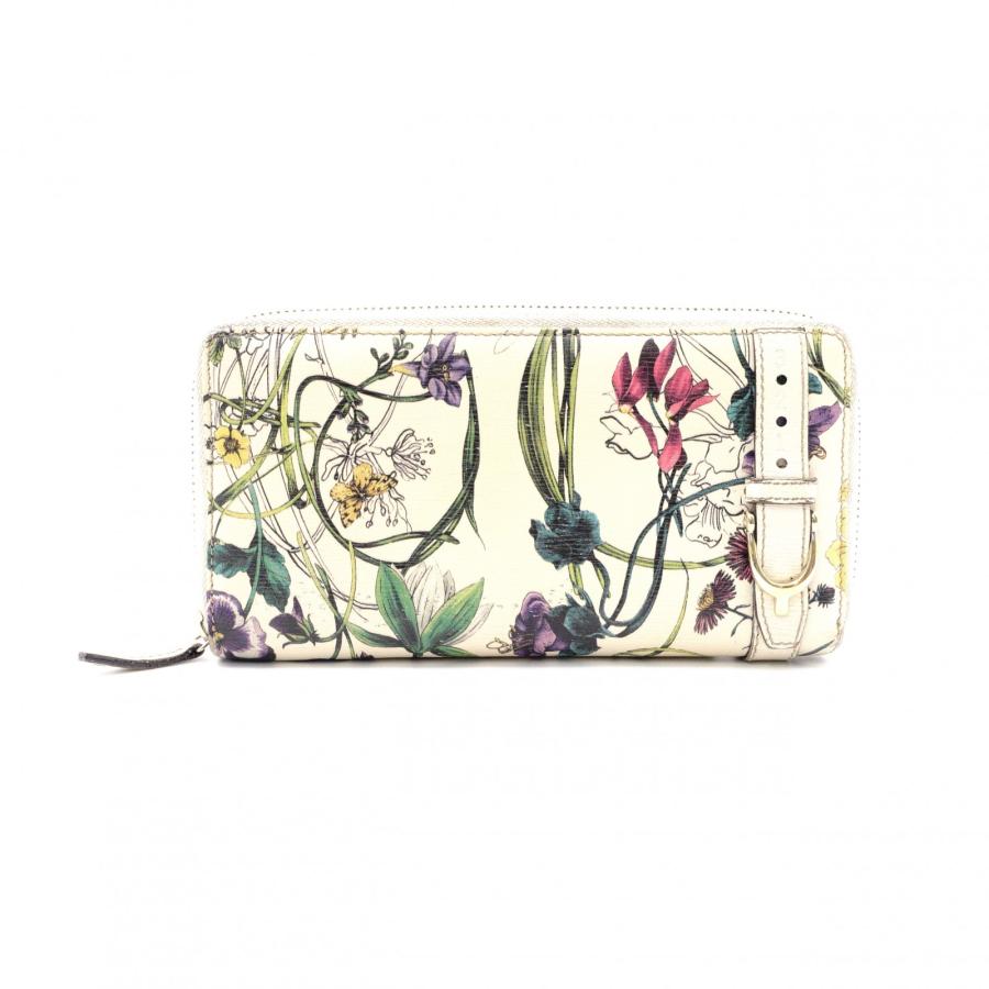 GUCCI（グッチ） フローラ 長財布 レザー ベージュ系 財布 : GRACE 