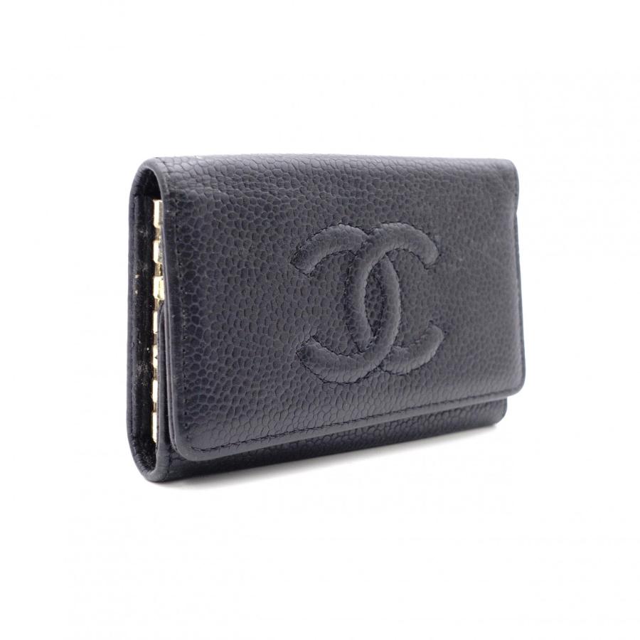 【専用】CHANEL キャビアスキン ココマーク 6連キーケース ブラック CHANEL（シャネル） キャビアスキン キーケース レザー ブラック 6連