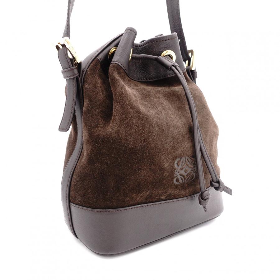 LOEWE（ロエベ） アナグラム ショルダーバッグ レザー ブラウン 