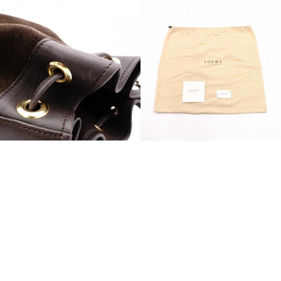 LOEWE（ロエベ） アナグラム ショルダーバッグ レザー ブラウン 