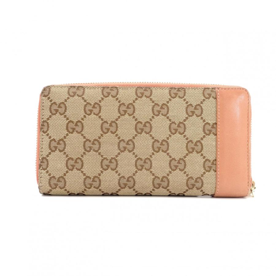 GUCCI（グッチ） GGキャンバス 長財布 レザー ブラウン キャンバス