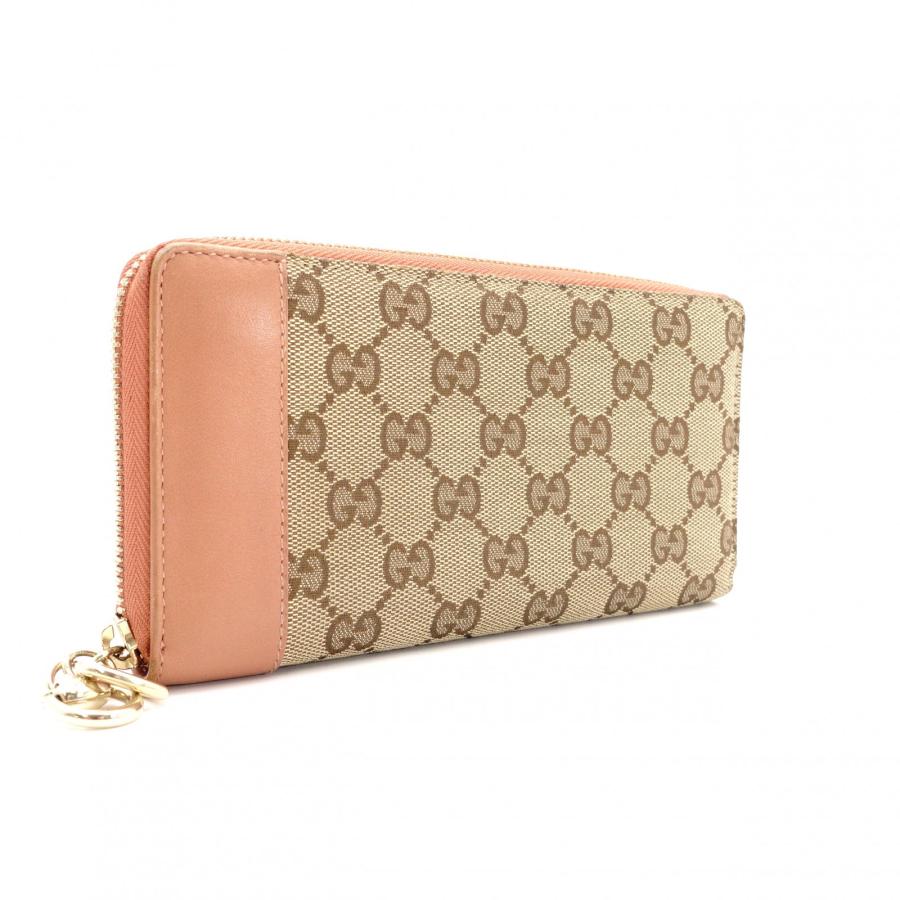 GUCCI（グッチ） GGキャンバス 長財布 レザー ブラウン キャンバス 