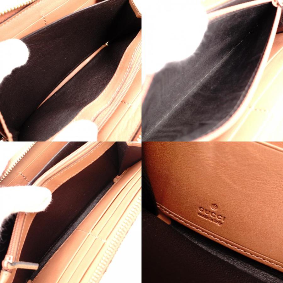 GUCCI（グッチ） GGキャンバス 長財布 レザー ブラウン キャンバス