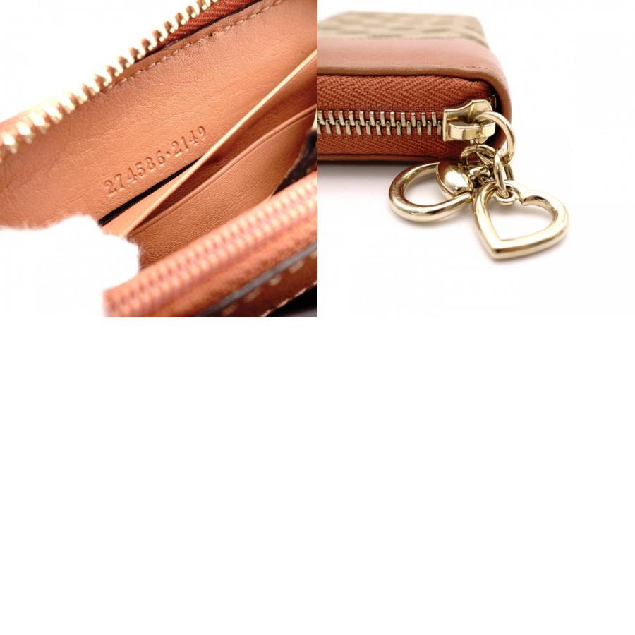 GUCCI（グッチ） GGキャンバス 長財布 レザー ブラウン キャンバス
