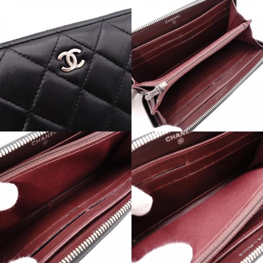 CHANEL（シャネル） ラムスキン ココマーク マトラッセ 長財布 レザー