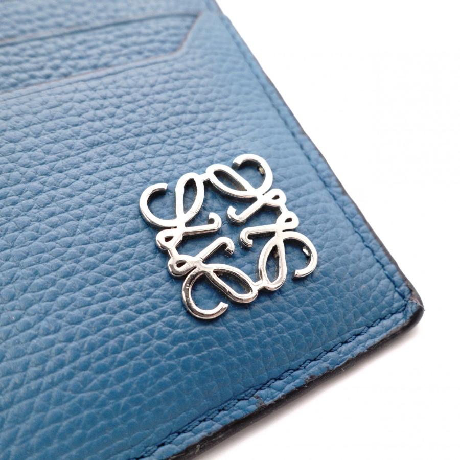 LOEWE（ロエベ） アナグラム コインケース レザー ターコイズブルー 