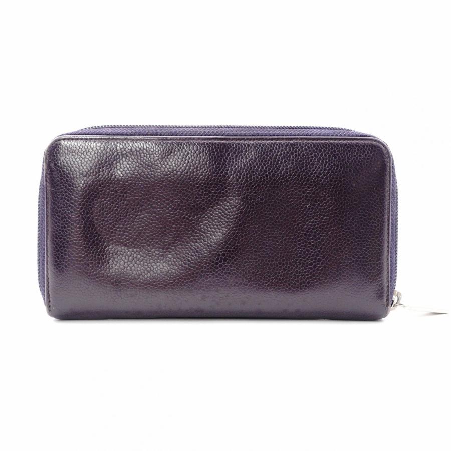 CHANEL（シャネル） ラムスキン マトラッセ 長財布 レザー ブラック L