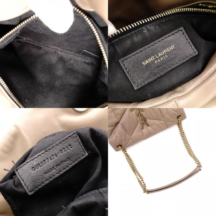 SAINT LAURENT サンローラン ルルパファー レザー チェーン ショルダー